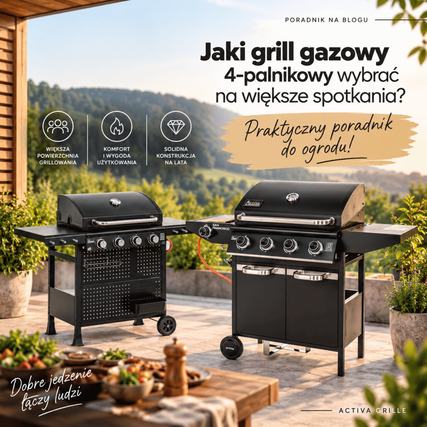 Jaki grill gazowy 4-palnikowy wybrać na większe spotkania?